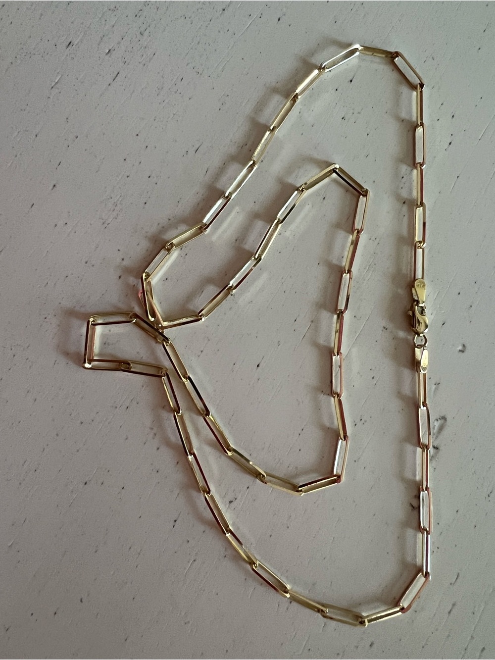 Gold 14k Paperclip Link Necklace 20” 4 grams- Women’s Jewelry